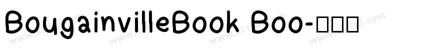 BougainvilleBook Boo字体转换